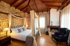 Superior Double Room, Fireplace | Minibar, in-room safe, desk, free cribs/infant beds - Olympus Mediterranean (Dio-Olympos)
