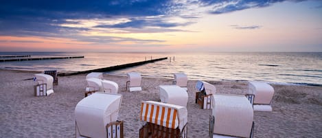 Am Strand, Cabañas (gegen Gebühr)