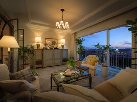 Sky Terrace Suite, Non-Smoking, Garden View | Living area | LCD TV