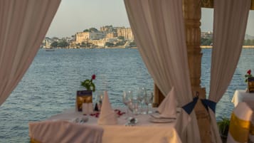 Breakfast, lunch, dinner served; international cuisine, beach views