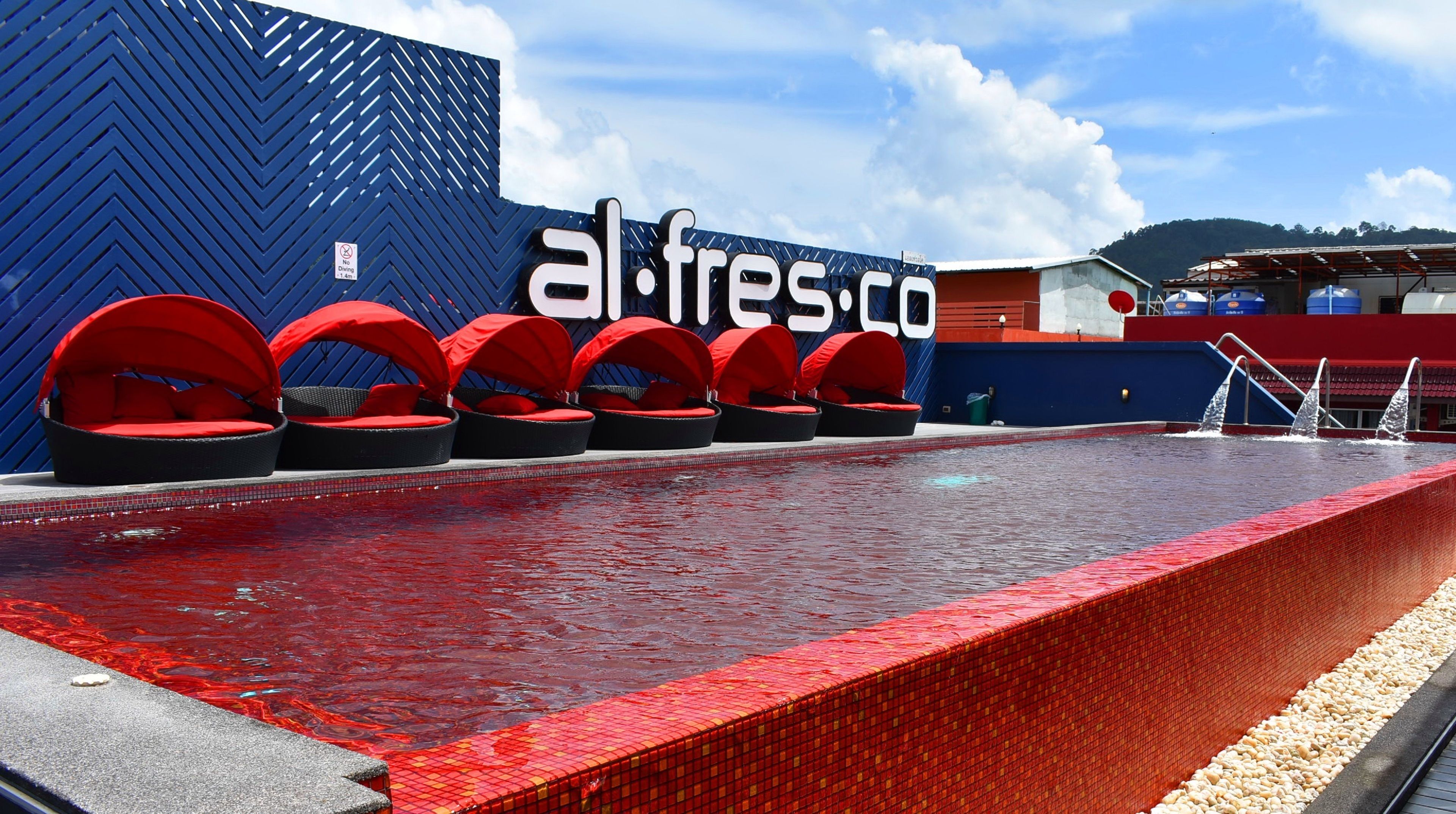 Outdoor pool, open 8:30 AM to 10:00 PM, sun loungers