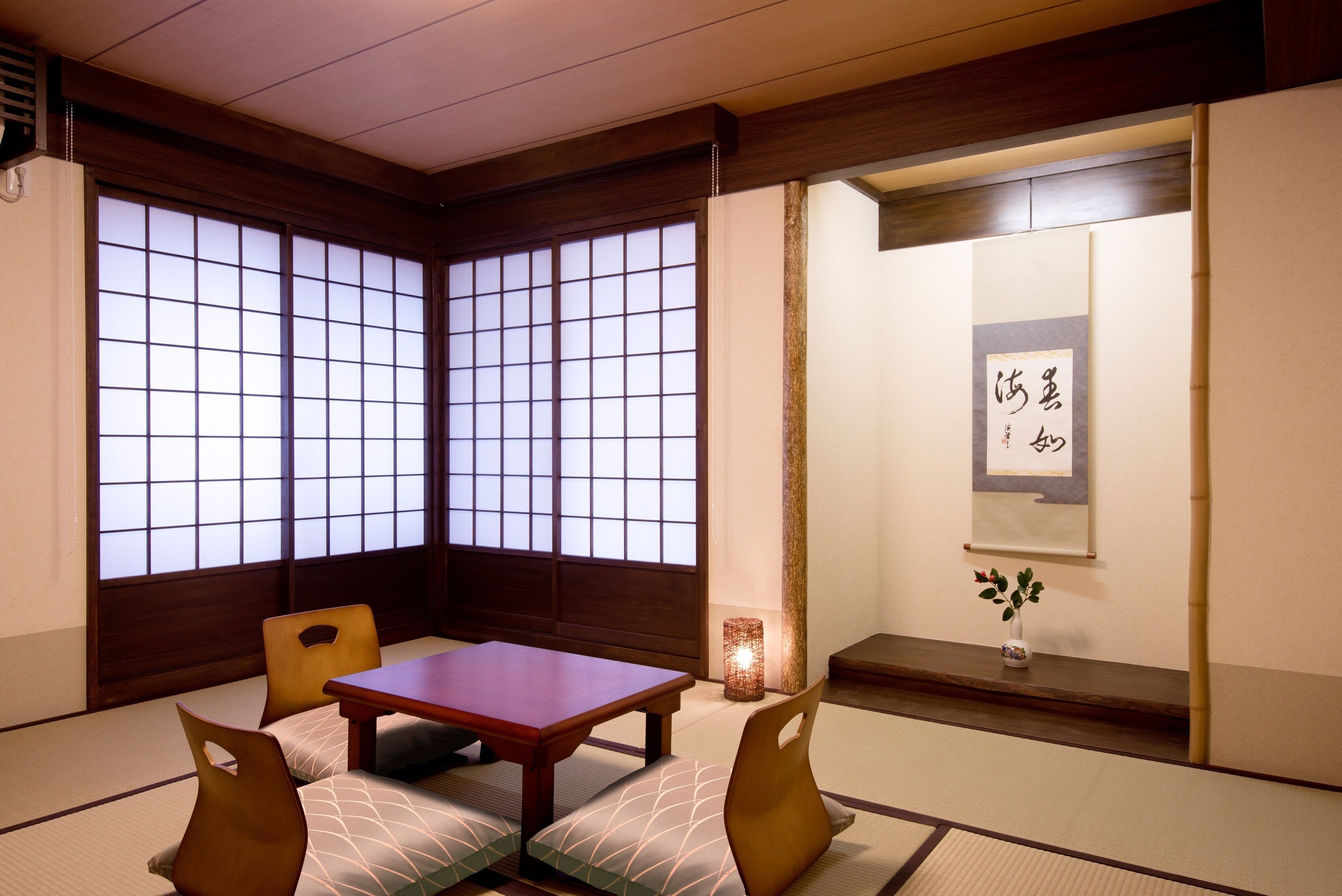 Japanese-Style Deluxe Room with Kitchen, Non Smoking | In-room safe, desk, blackout drapes, iron/ironing board