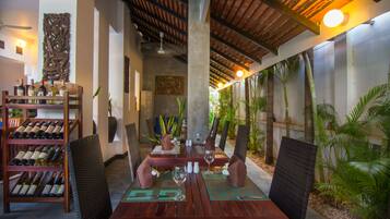 Breakfast, lunch, dinner served; international cuisine, garden views