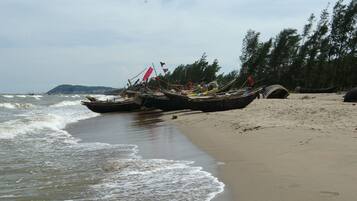 Private beach, beach bar