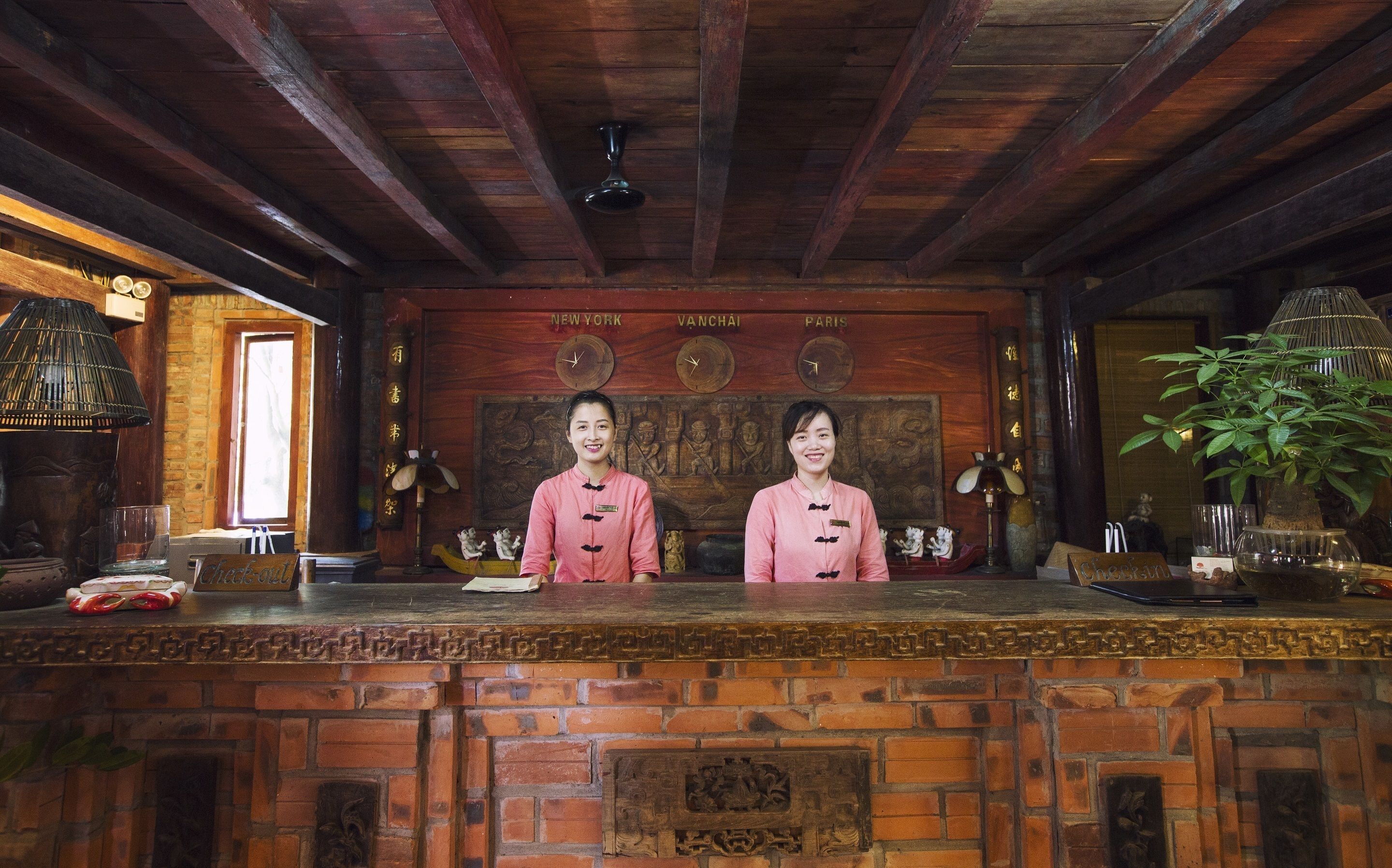 check-in/check-out kiosk