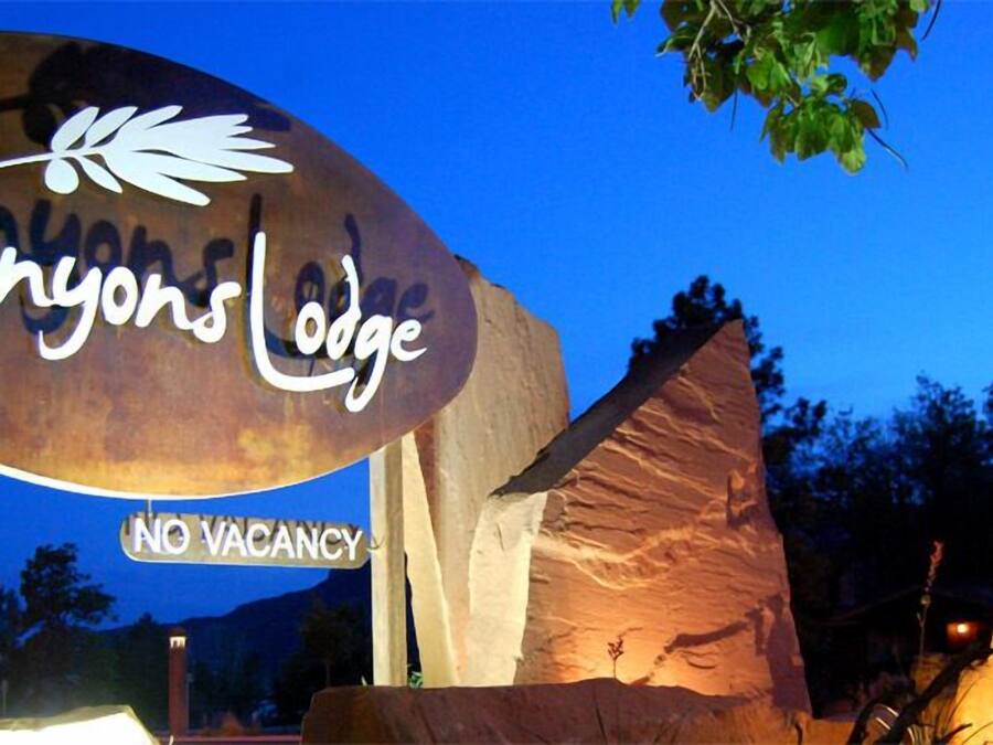 Front of property – evening/night