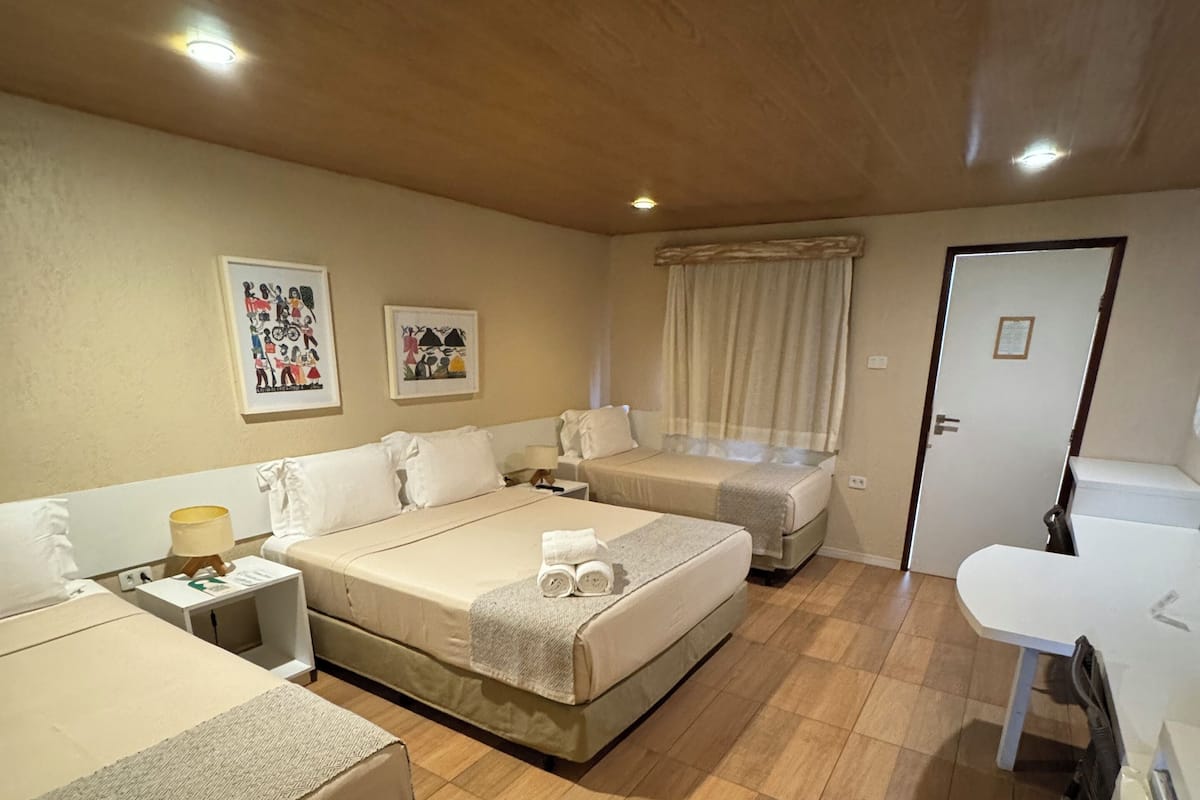 Minibar, blackout curtains, iron/ironing board, bed sheets