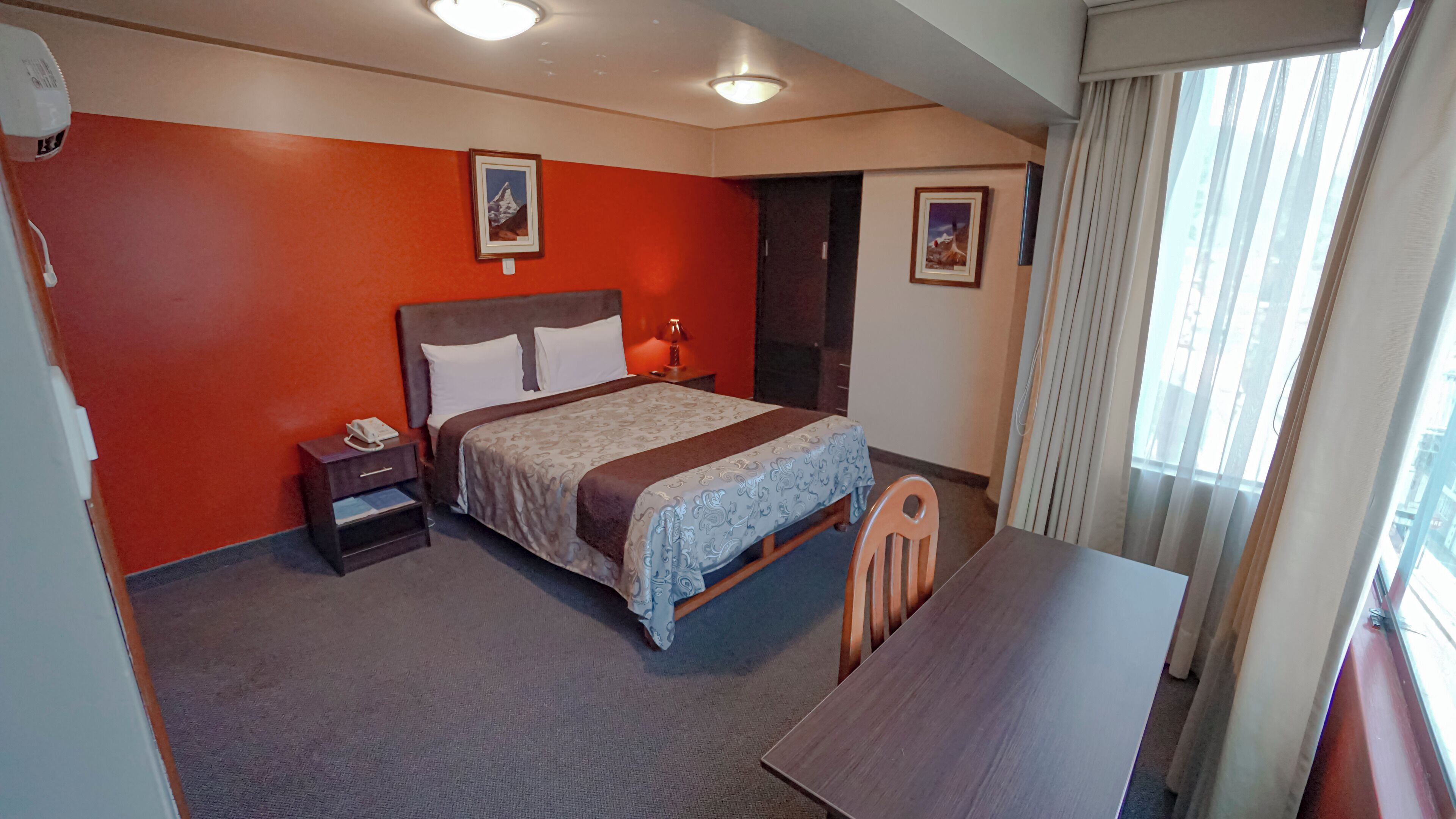 business room | 1 bedroom, down duvets, in-room safe, desk