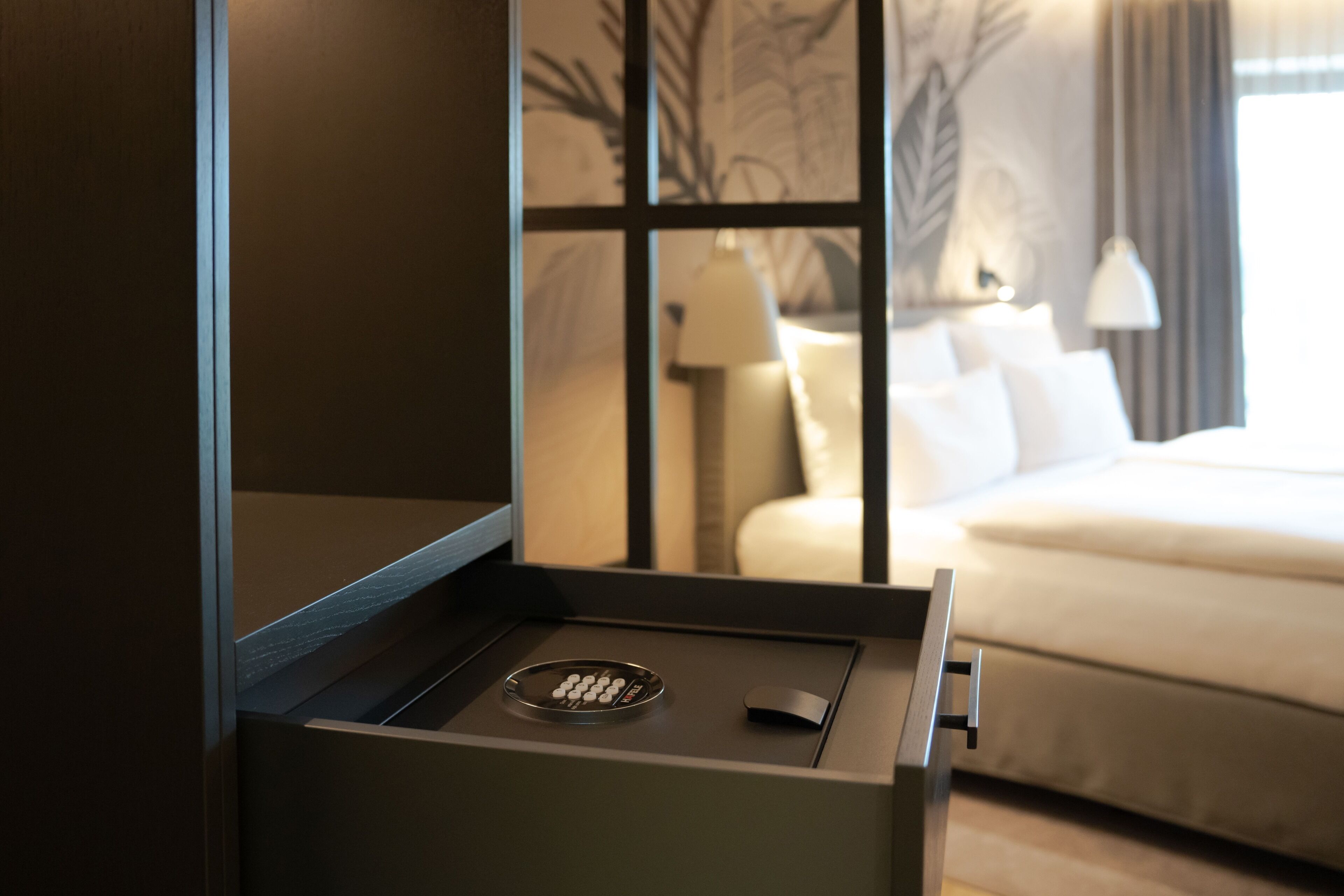 comfort double room | premium bedding, desk, laptop workspace, soundproofing