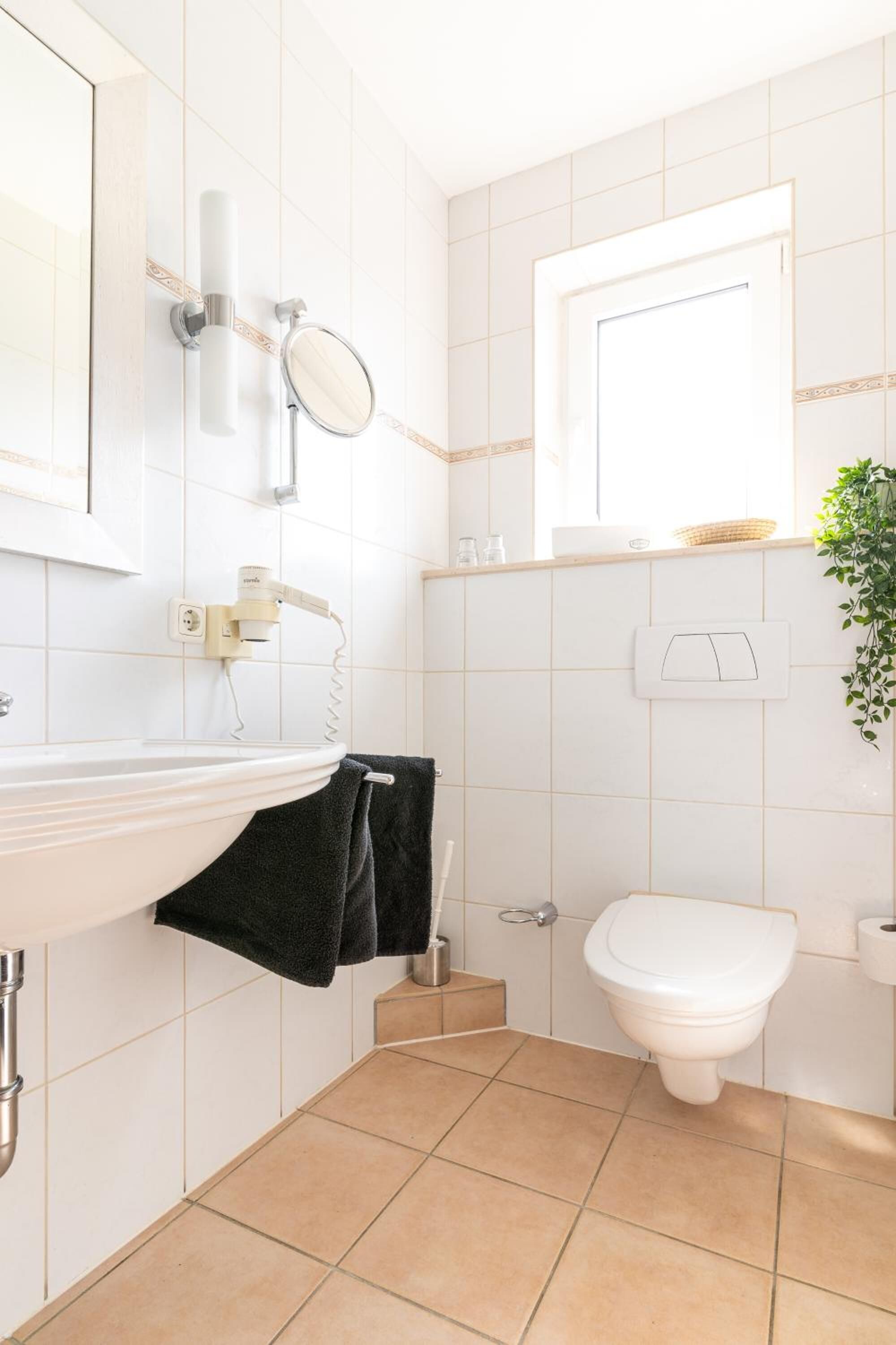 free toiletries, hair dryer