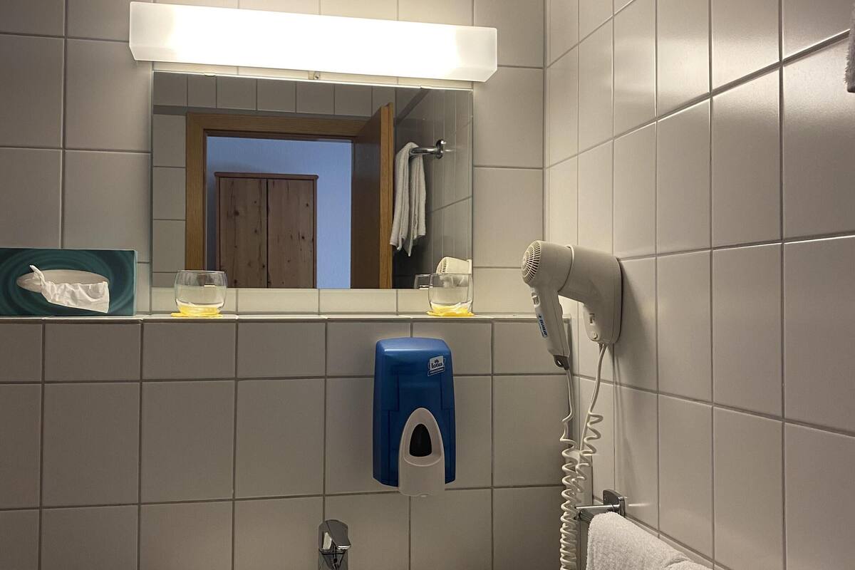 twin room, private bathroom | bathroom