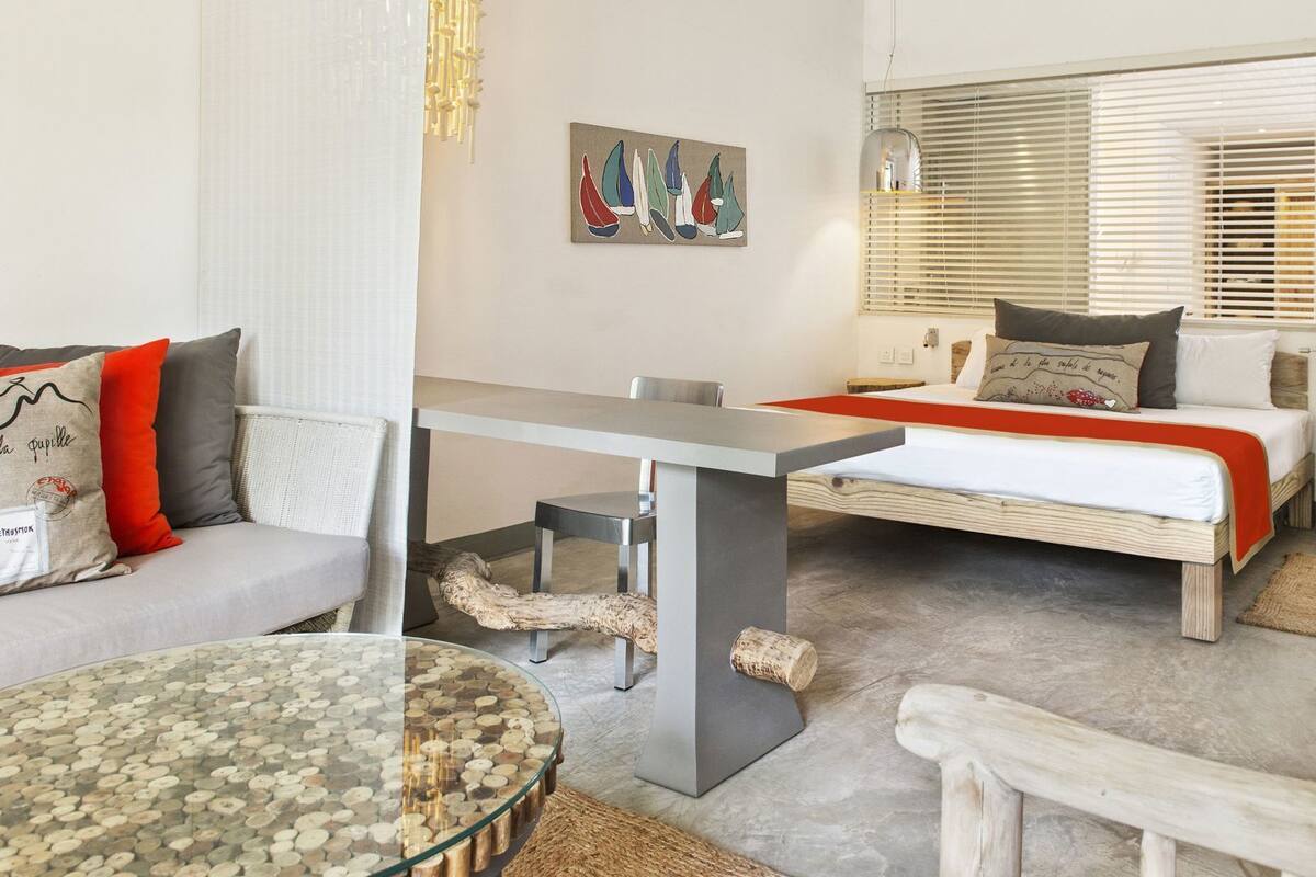 Free minibar items, in-room safe, blackout curtains, iron/ironing board