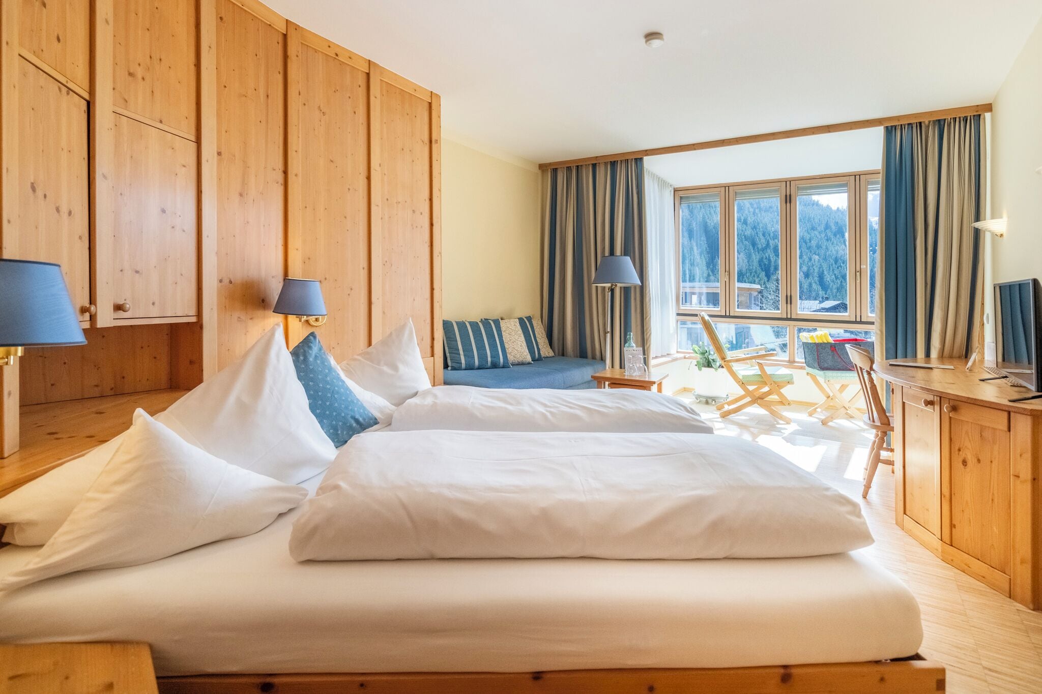 deluxe double room | premium bedding, in-room safe, individually decorated