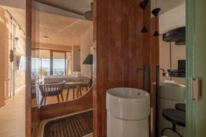 Deluxe Room, Sea View (Free Spa) | Bathroom | Shower, bathrobes, slippers, bidet