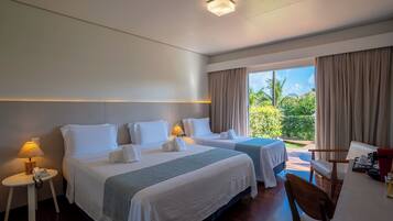 Bangalô luxo, para não fumantes | 1 quarto, frigobar, individualmente decorados, cortinas blackout