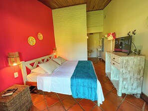  Quarto Casal Superior | Minibar, free WiFi, bed sheets - Pousada Porto Verde (Ipojuca)
