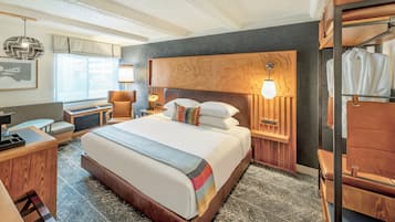Pillow-top beds, desk, laptop workspace, blackout curtains