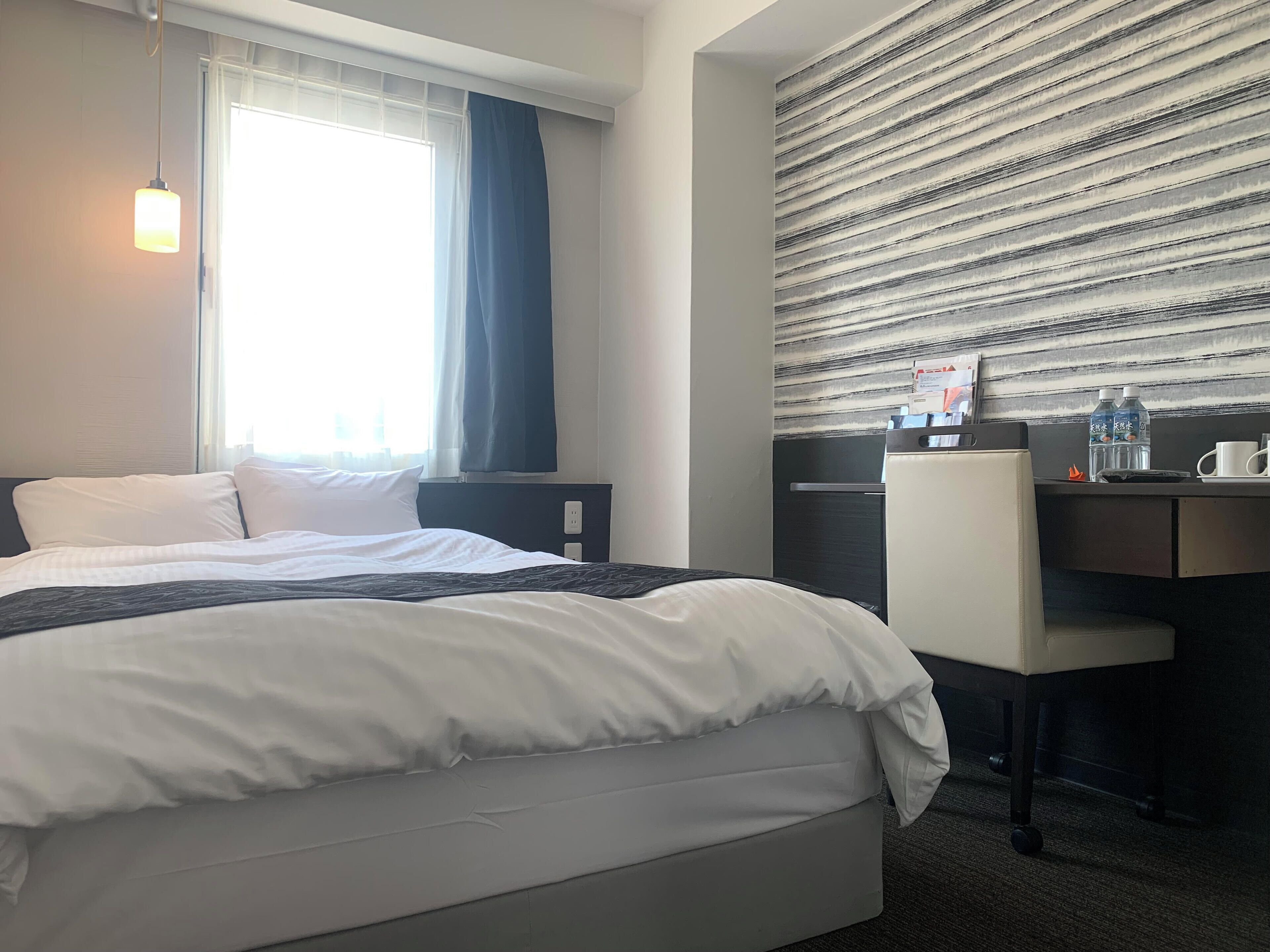 Desk, blackout curtains, iron/ironing board, free WiFi