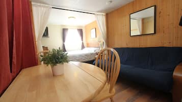 Cottage 2, 1 Queen Bed with Sofabed, Kitchen | Living area | LCD TV, DVD player