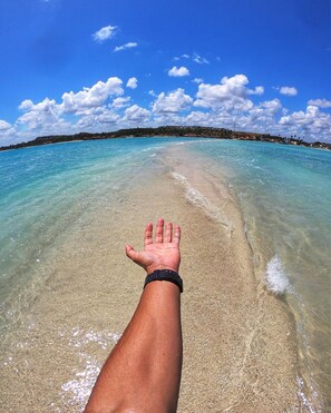 Una spiaggia nelle vicinanze
