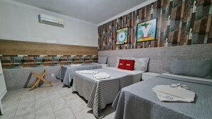 Quadruple Room, Multiple Beds | Minibar, WiFi (free), bed sheets - Pousada Recanto Lara Mar (Ipojuca)