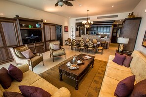 47-inch plasma TV with cable channels, TV, DVD player - Holiday Inn Club Vacations Grand Residences by IHG (Puerto Morelos)