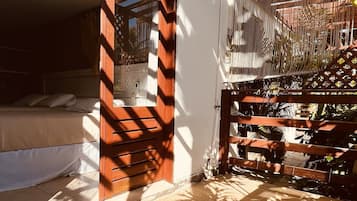 Ground Floor, Standard Triple Room, 3 Twin Beds | Terrace/patio