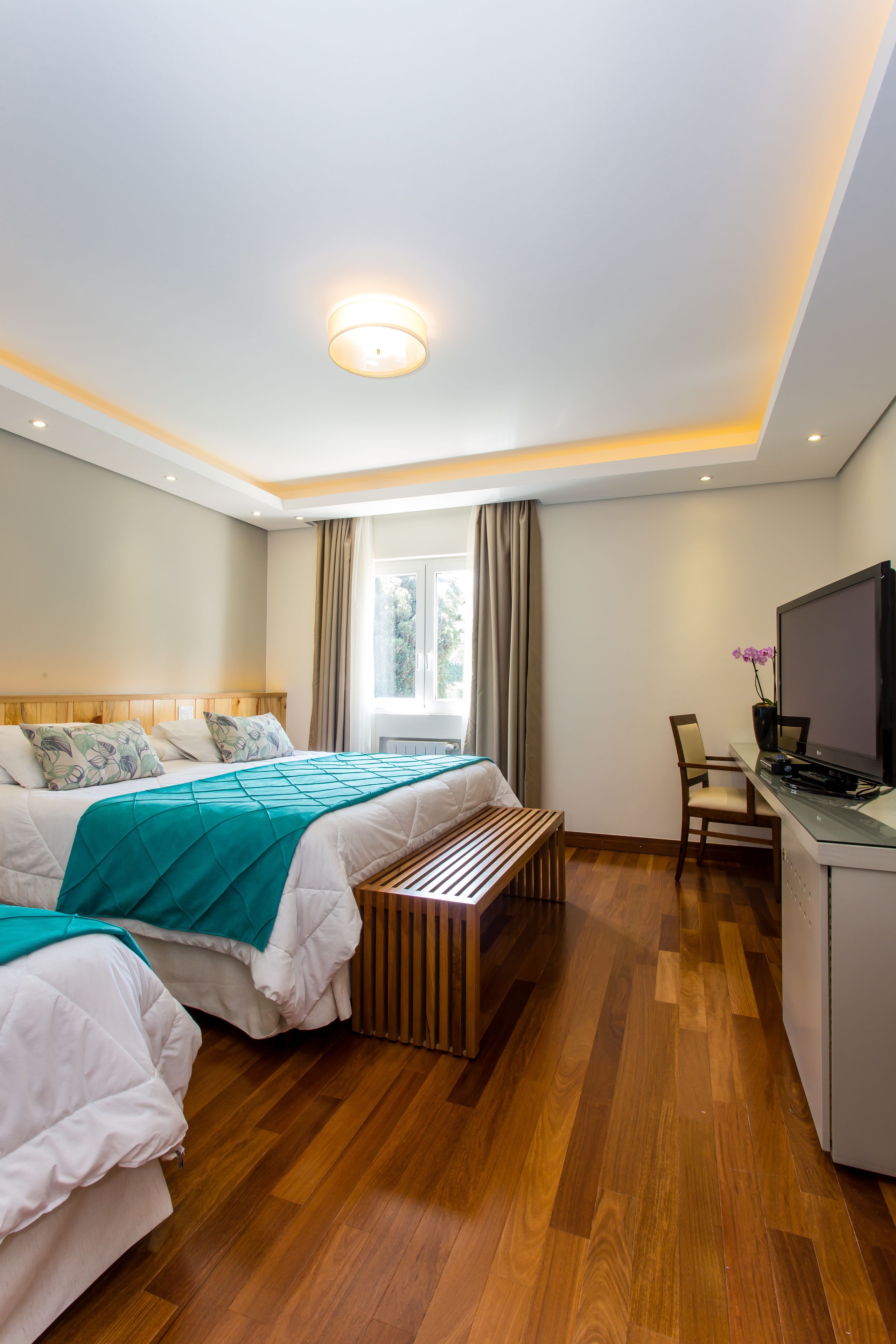 luxury room | minibar, in-room safe, desk, blackout curtains