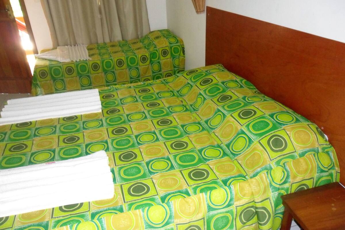 Desk, blackout curtains, iron/ironing board, free cots/infant beds