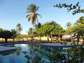 Outdoor pool, free pool cabanas