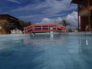 2 outdoor pools, pool umbrellas, sun loungers - Foz do Sauípe Eco-Hotel (Entre Rios)