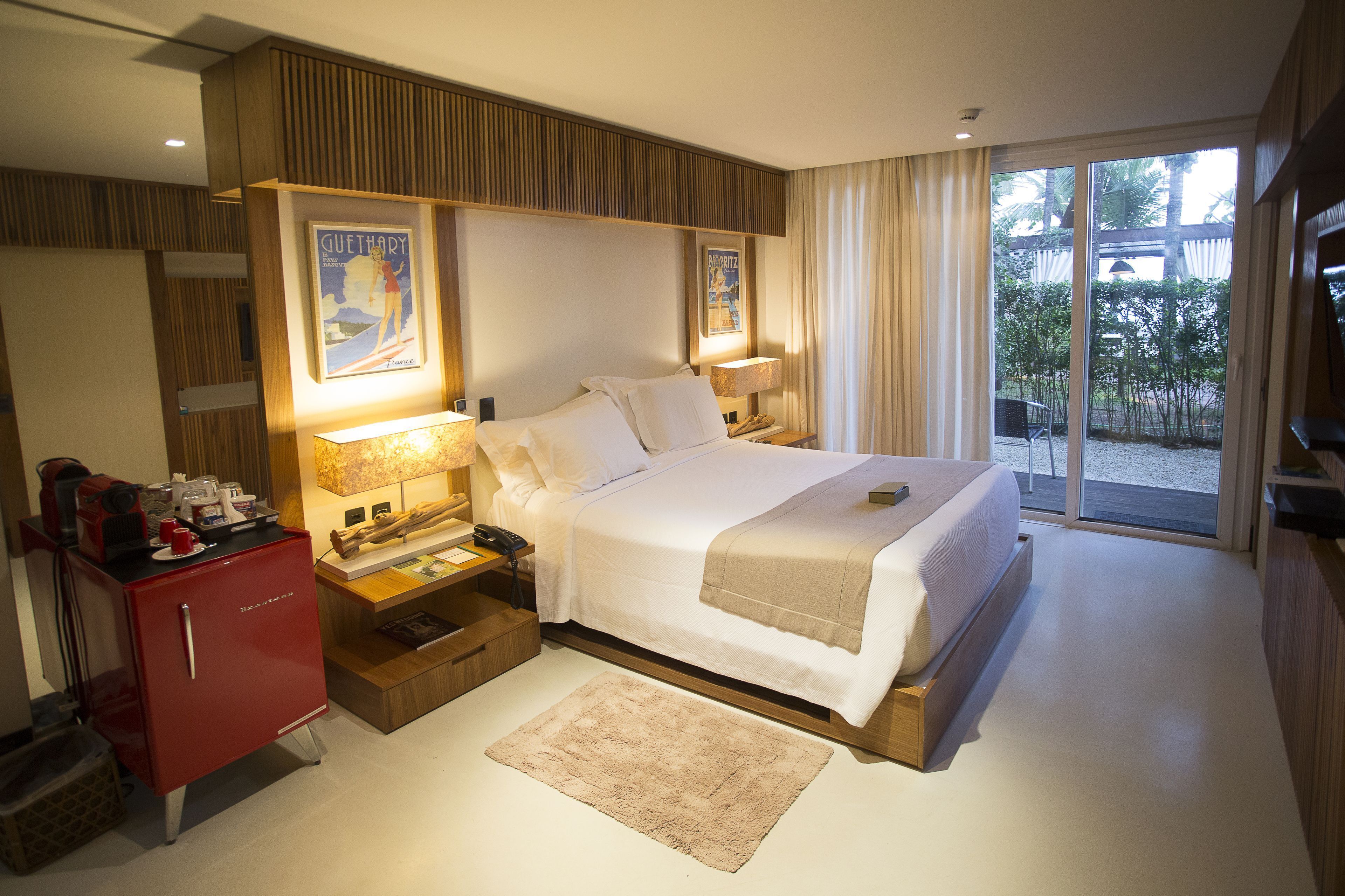 1 quarto, frigobar, cofres nos quartos, individualmente decorados