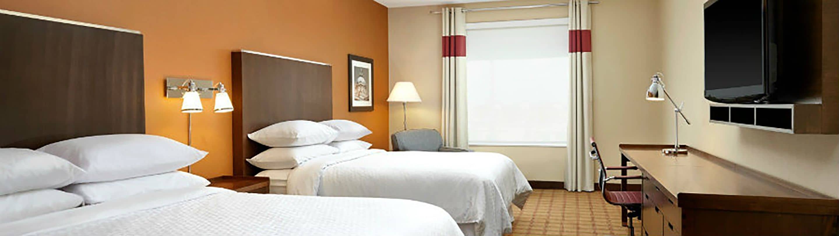 premium bedding, pillow-top beds, in-room safe, desk