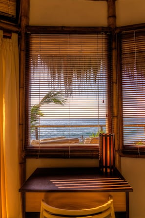SuĂte jĂșnior, 1 cama King, vista para o mar | 1 quarto, roupas de cama premium, edredons de pluma