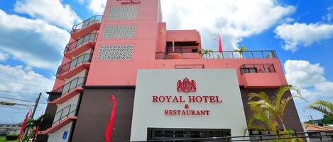 Voorkant van accommodatie