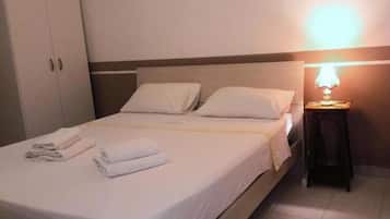 Premium bedding, desk, free WiFi, bed sheets