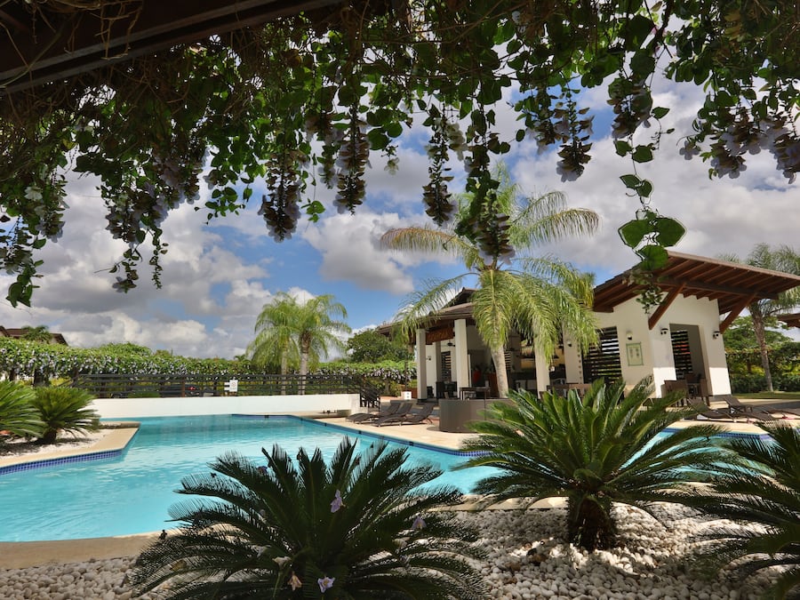 2 outdoor pools, open 9:00 AM to 10:00 PM, pool umbrellas, pool loungers