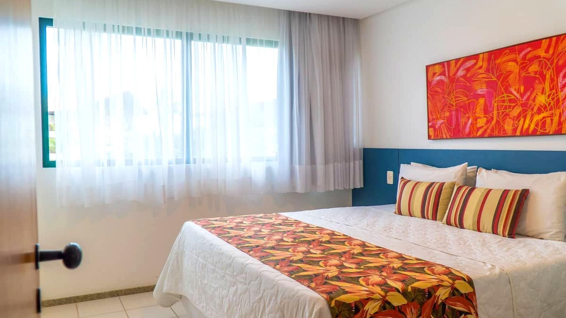 Blackout drapes, iron/ironing board (on request), WiFi (free)