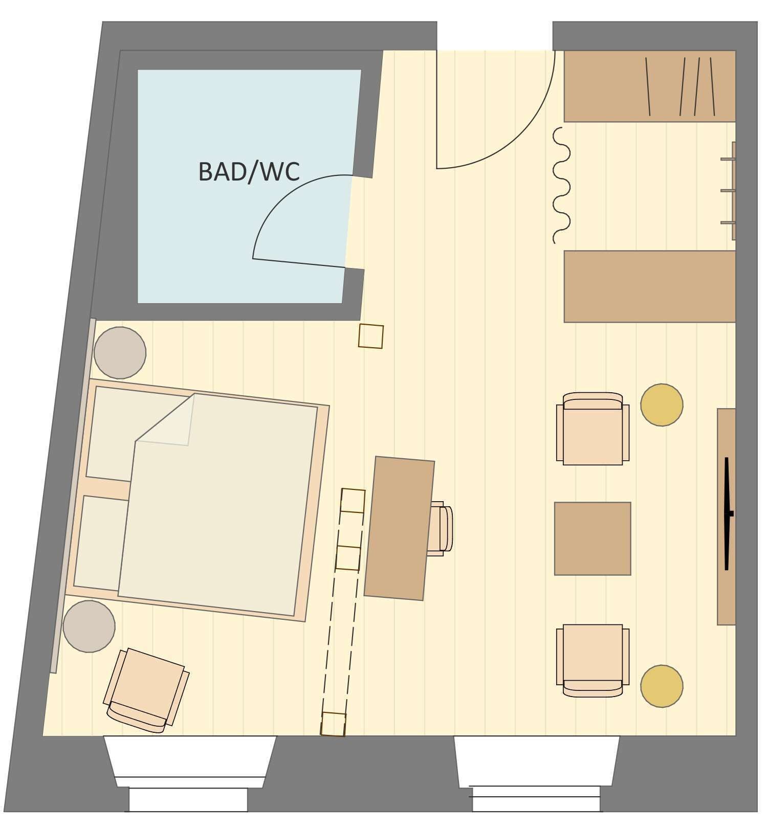 superior double room | hypo-allergenic bedding, down duvets, minibar, in-room safe