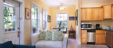 36-inch LED TV with cable channels, TV