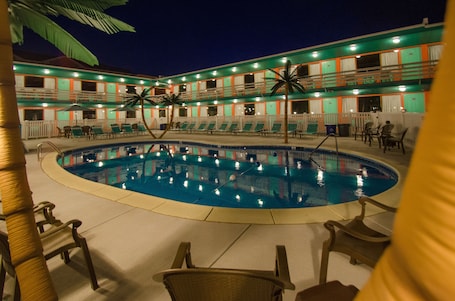 Seasonal outdoor pool. Dolphin Inn