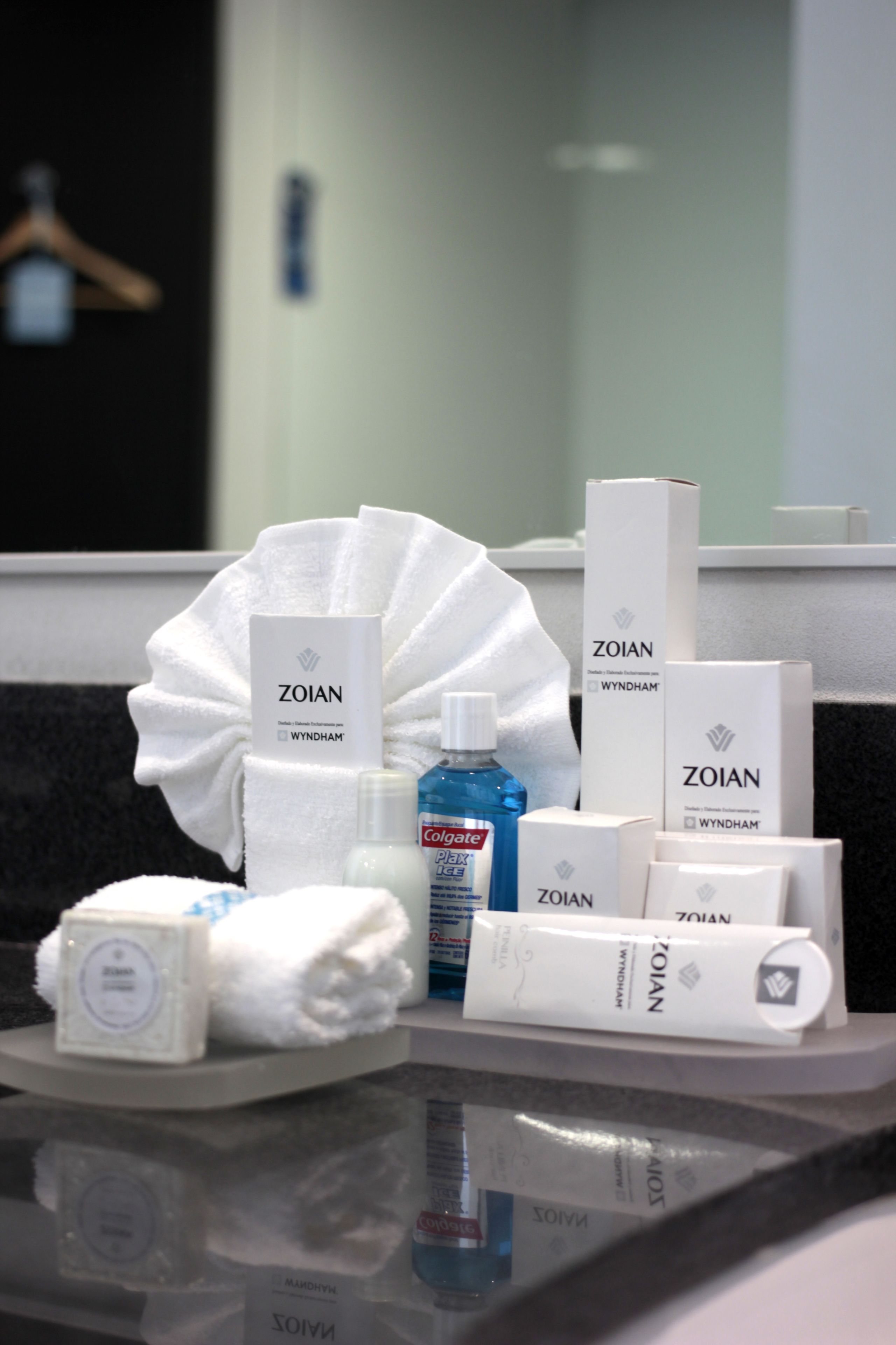 free toiletries, hair dryer, bathrobes, slippers