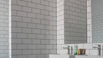 Shower, free toiletries, towels