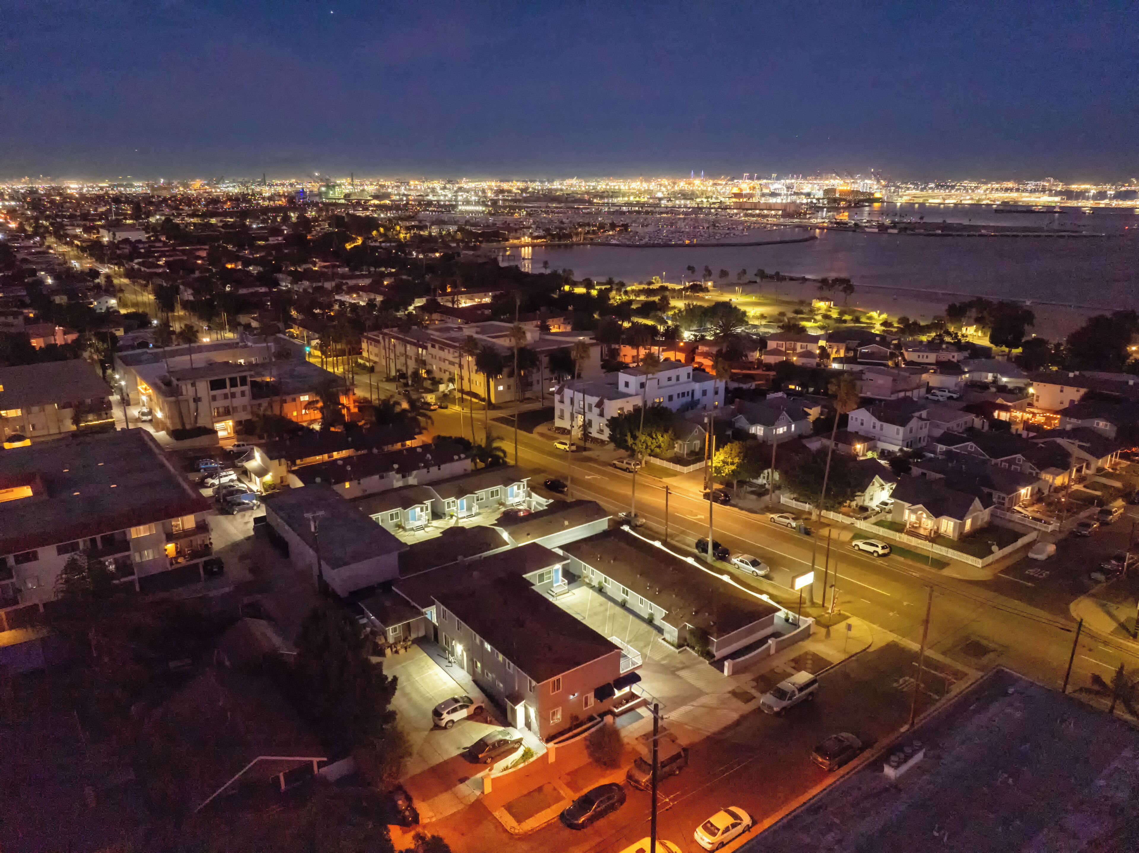 Front of property – evening/night