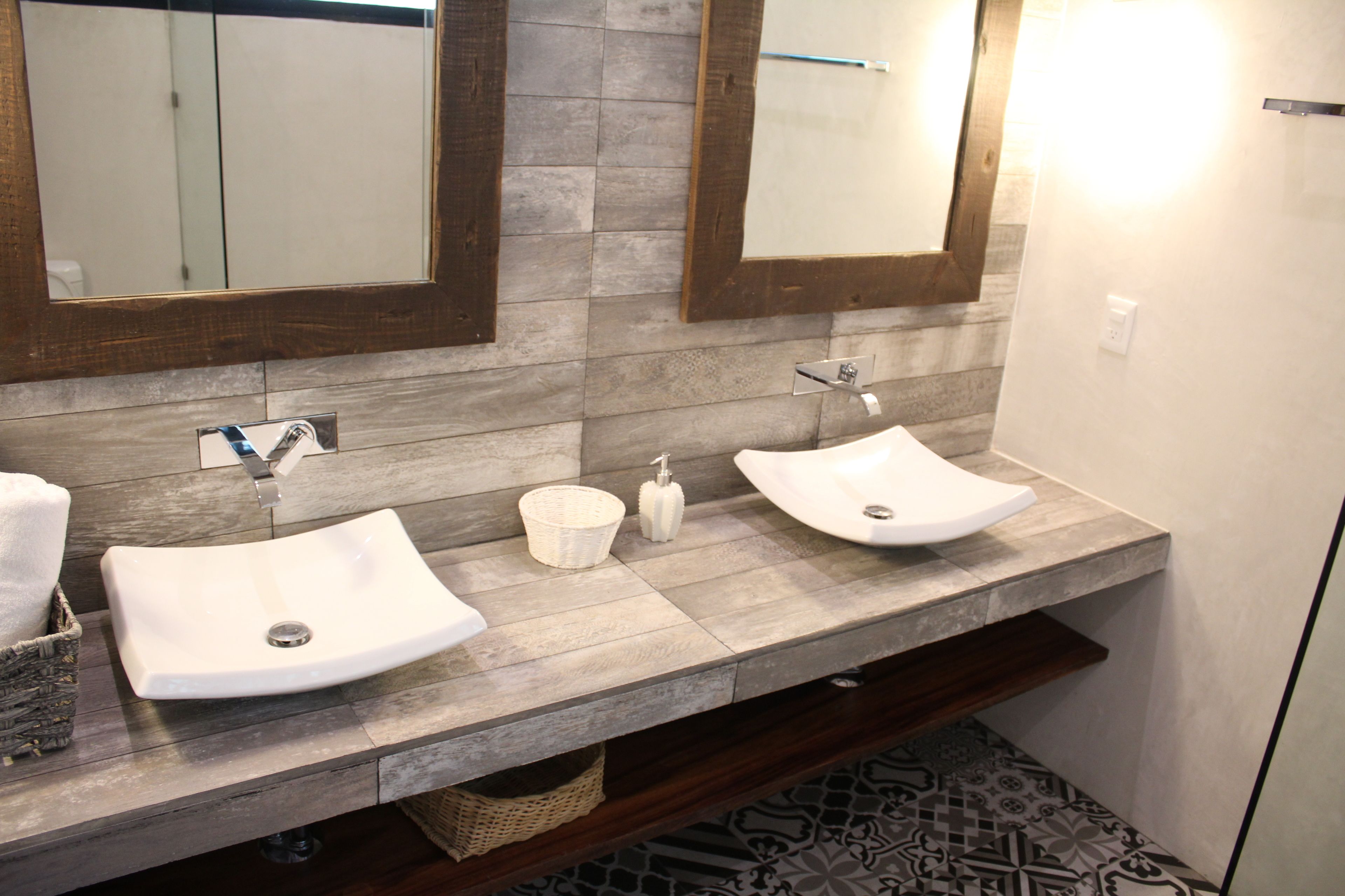 shower, rainfall showerhead, hair dryer, towels