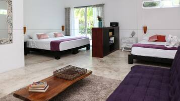 Tremannsrom, flere senger, 1. etasje | Hageutsikt