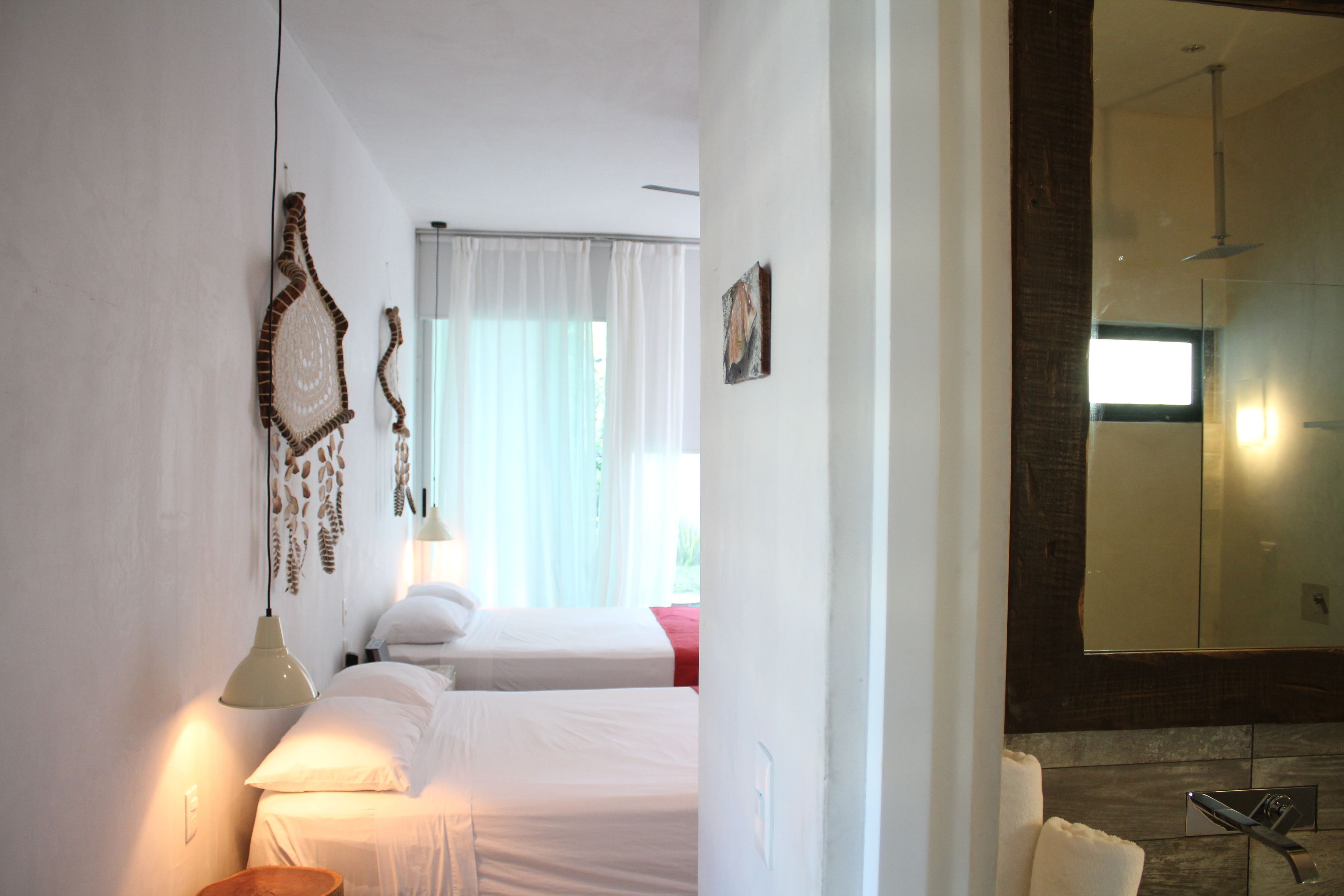 deluxe double room, 2 queen beds, garden view, ground floor | egyptian cotton sheets, premium bedding, in-room safe