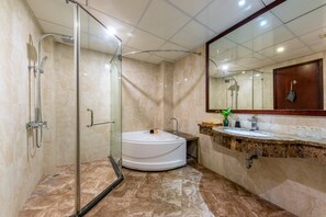 Minibar, in-room safe, desk, laptop workspace - Babylon Grand Hotel & Spa (Hanoi)