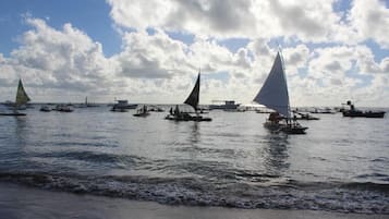 En la playa