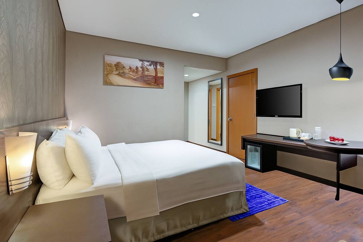 1 habitación, minibar, caja de seguridad en la habitación y escritorio